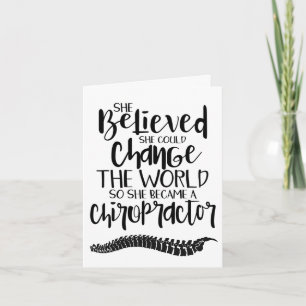 Chiropractic graduation card, D.C. graduation card