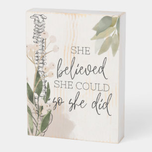 Chiropractic Graduation Gift, Chiropractic Sign,  Wooden Box Sign