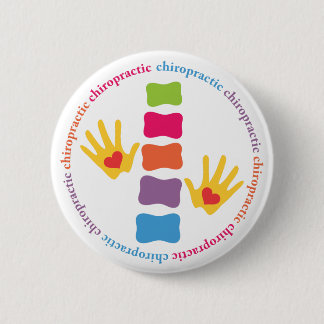 Chiropractic Hands and Spine Button
