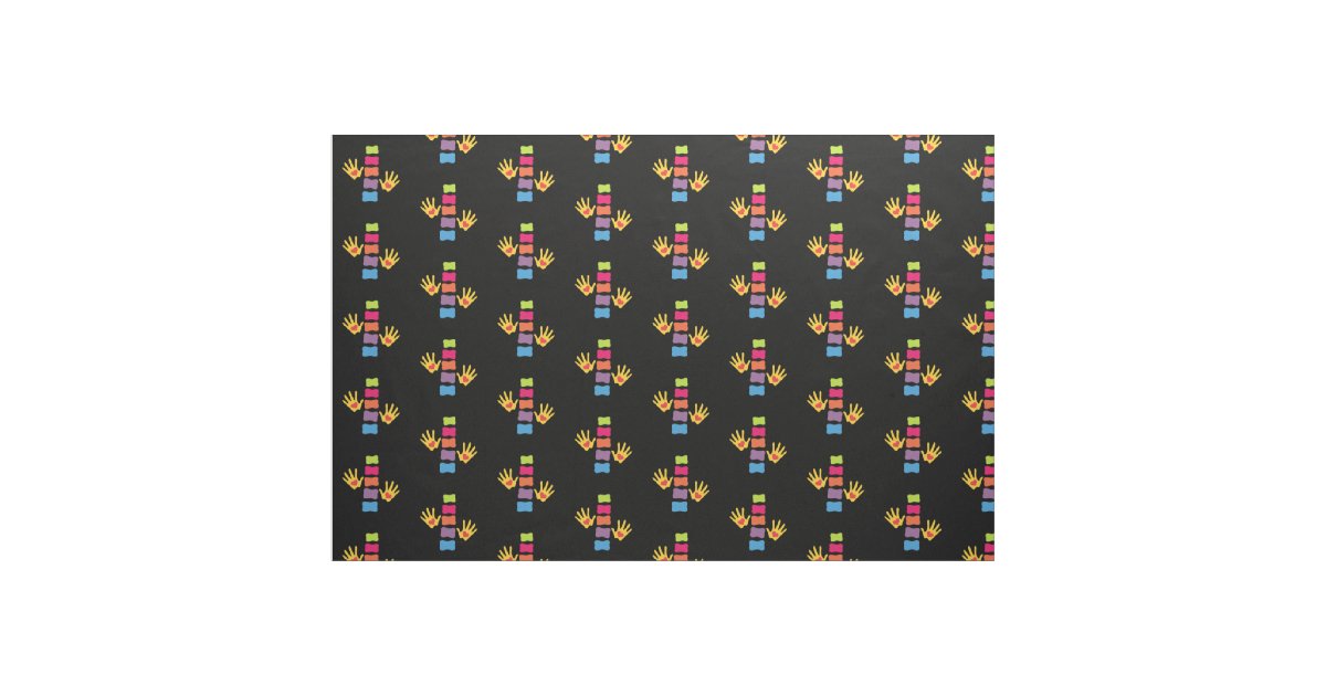Chiropractic Hands and Spine Fabric | Zazzle.com