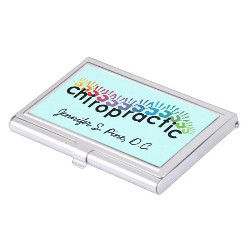 Chiropractic Hands Business Card Holder