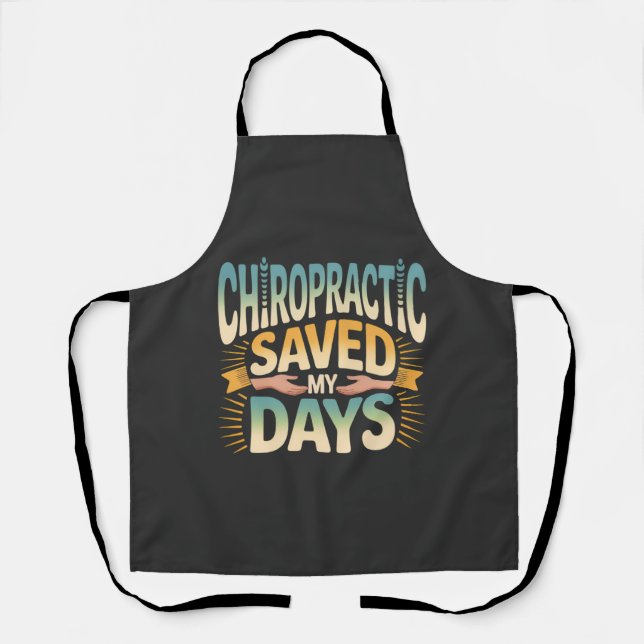 Chiropractic Healing and Back Pain Relief Apron (Front)