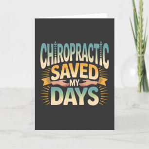 Chiropractic Healing and Back Pain Relief Card