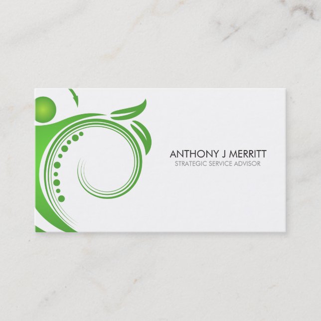 Chiropractic Health Man Business Card (Front)