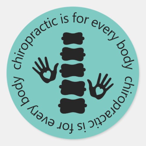 Chiropractic Is For Every Body Classic Round Sticker