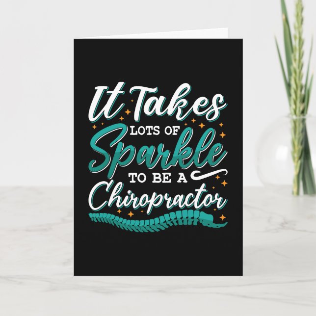 Chiropractic It Takes Lots Of Sparkle Chiropractor Card (Front)