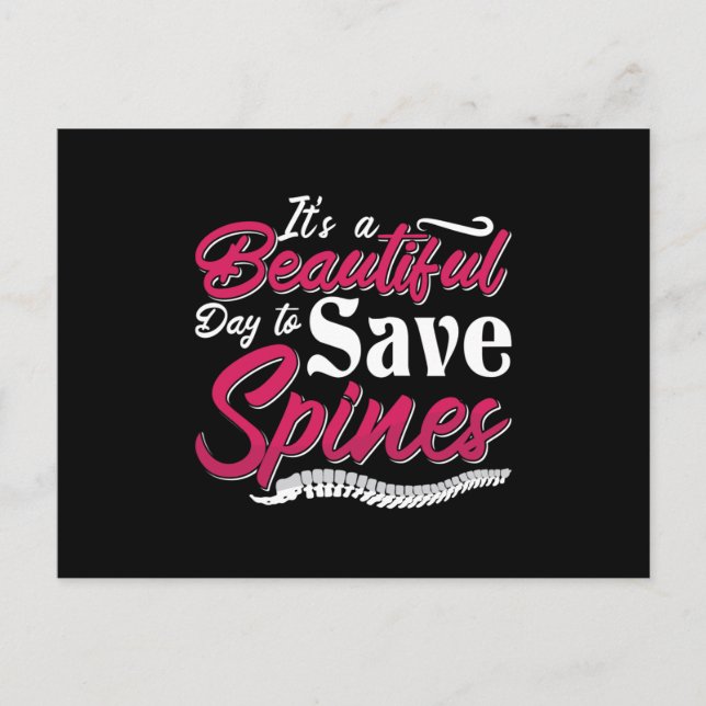 Chiropractic It's A Beautiful Day Chiropractor Postcard (Front)