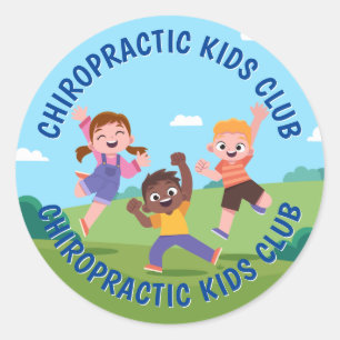 Chiropractic Kids Club Classic Round Sticker