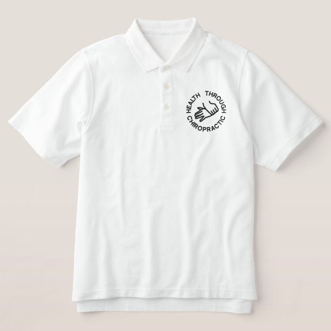 Chiropractic Logo Embroidered Polo (Design Front)