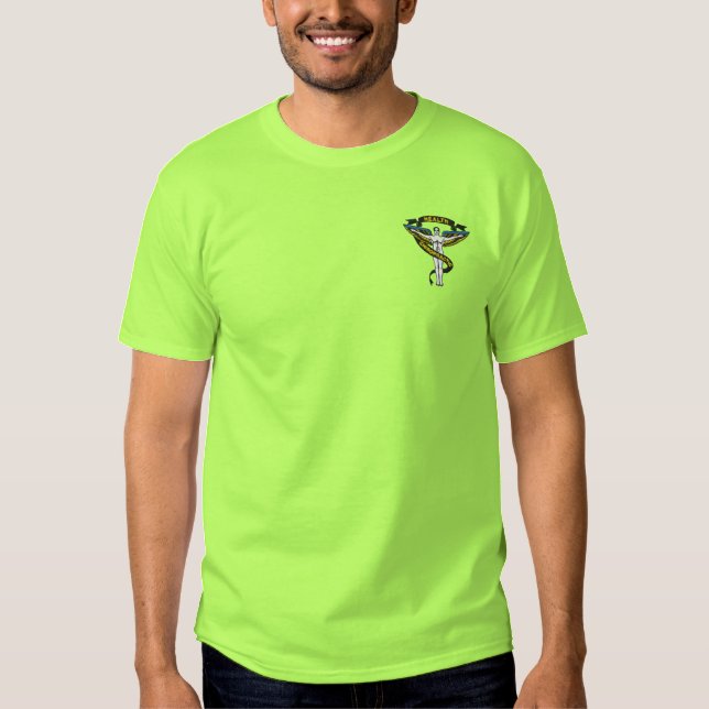 Chiropractic Logo Embroidered T-Shirt (Front)