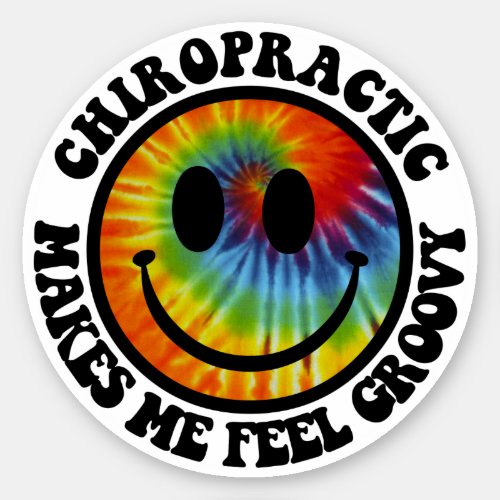 Chiropractic Makes Me Feel Groovy Sticker