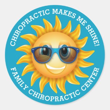 Chiropractic Makes Me Shine Custom Kids Stickers by chiropracticbydesign at Zazzle