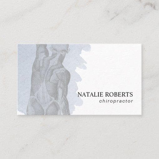 Chiropractic Massage Therapy Watercolor Business Card Zazzle 4840