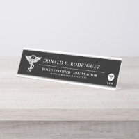 Chiropractic Medicine Personalized Black