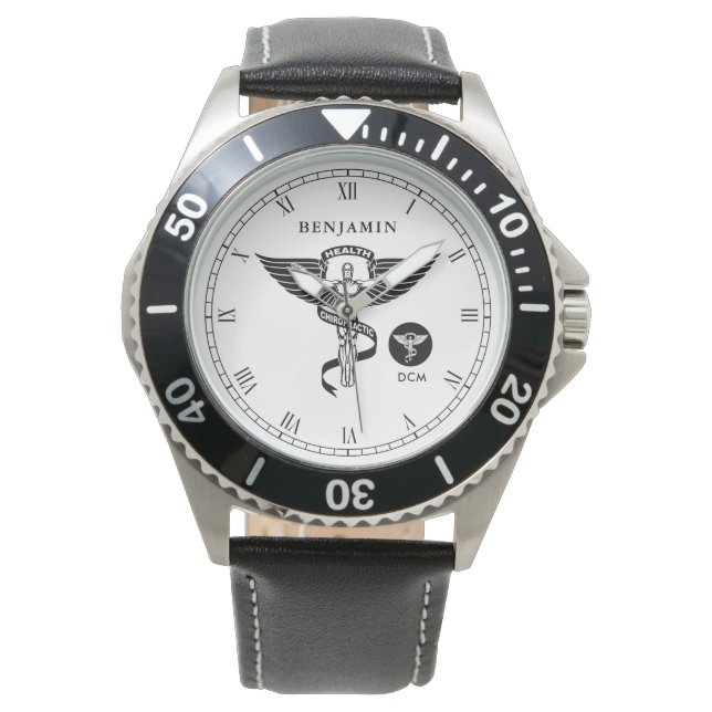 Chiropractic Medicine Personalized Name Watch (Front)