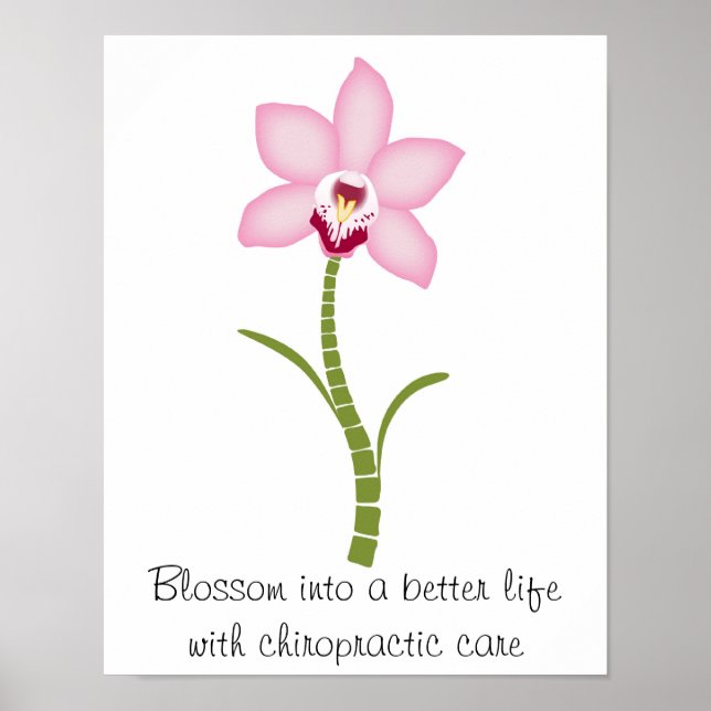 Chiropractic Orchid Poster (Front)