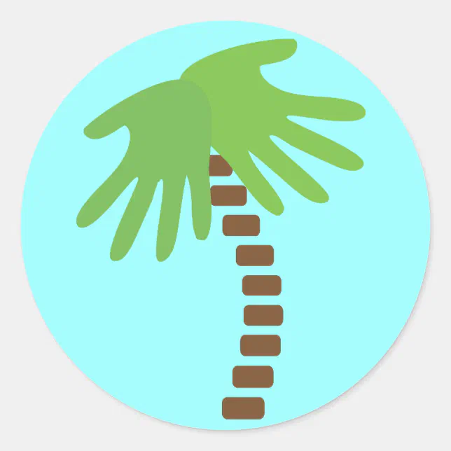 Chiropractic Palm Tree Stickers | Zazzle