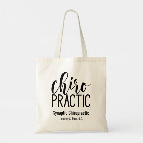 Chiropractic Personalized Chiropractor Budget Tote