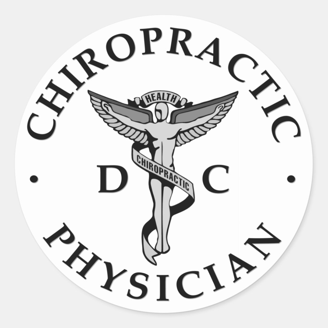 Chiropractic Physician Logo Stickers 