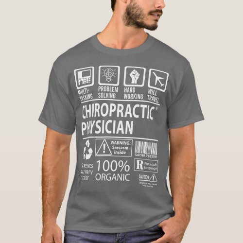 Chiropractic Physician Multitasking Job Gift Item T_Shirt