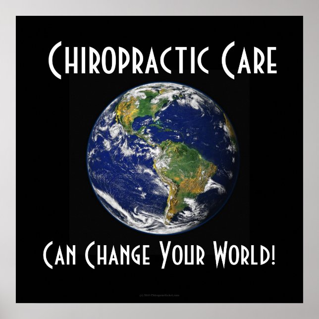Chiropractic Poster: Can Change Your World BIG BIG Poster (Front)