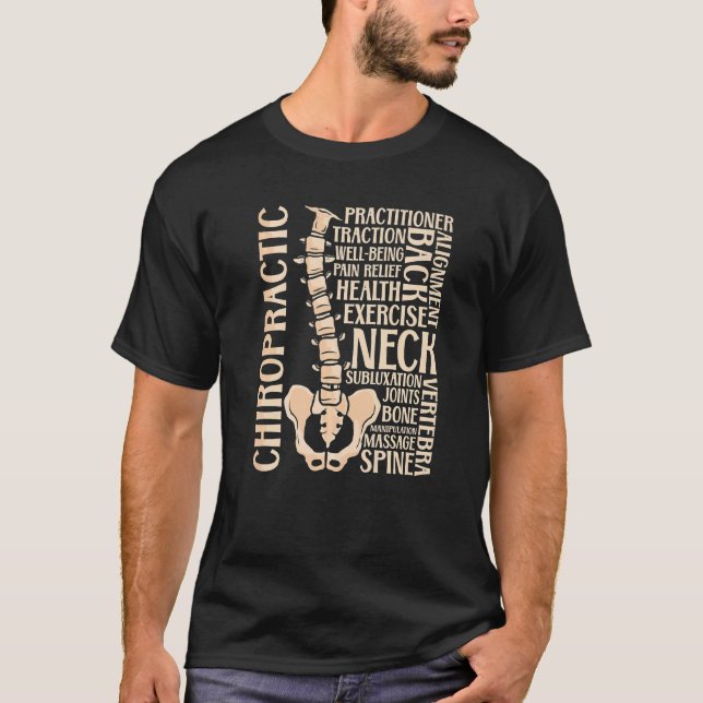Chiropractic Quote Spine Therapy Therapist Chiropr T-Shirt (Front)