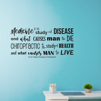 Chiropractic Quote Wall Decal