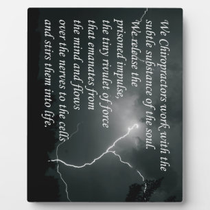 Chiropractic Quotes and Sayings Easel Plaque