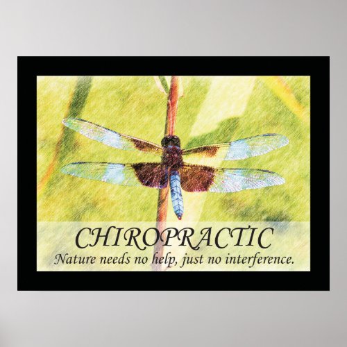 Chiropractic Quotes and Sayings Nature Poster