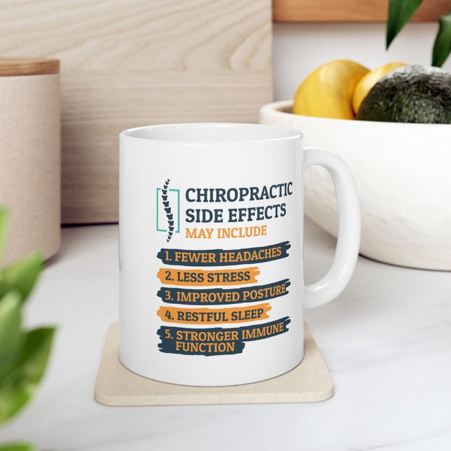 Chiropractic Side Effects Chiropractor Gag Giant Coffee Mug (Chiropractic White Jumbo Mug Chiropractor Doctor Keepsake)
