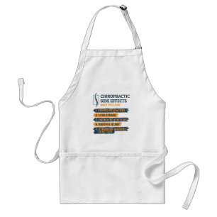 Chiropractic Side Effects Funny Chiropractor Gag Adult Apron