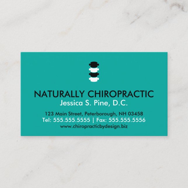 Chiropractic Side Effects May Include Chiropractor Business Card (Front)