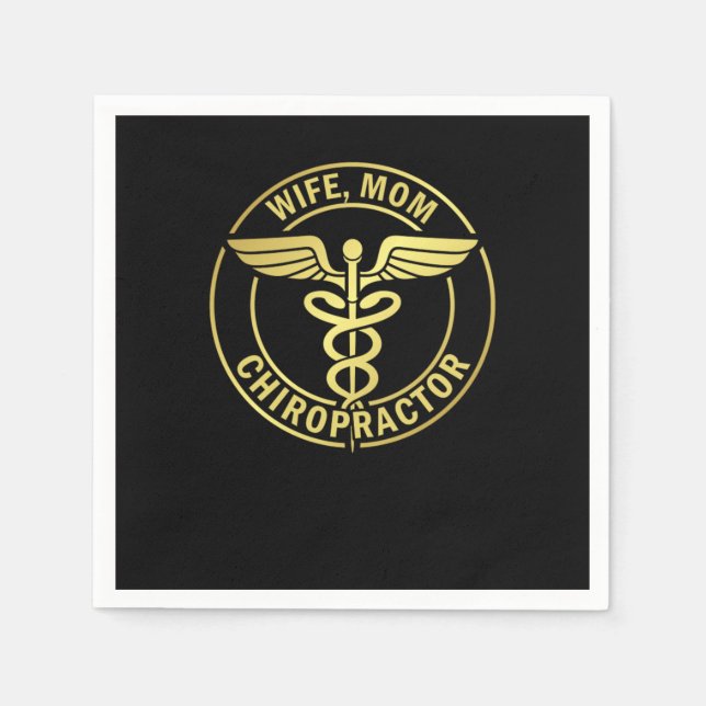 Chiropractic Spine Doctor Physical Therapist Gift  Napkins (Front)