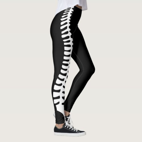 Chiropractic spine leggings with customizable name