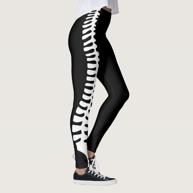 Chiropractic spine leggings with customizable name (Right)