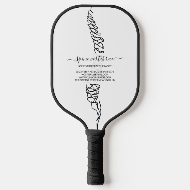 Chiropractic Spine Logo Pickleball Paddle (Front)