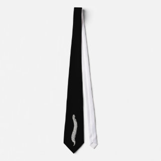 Chiropractic Spine Necktie Black