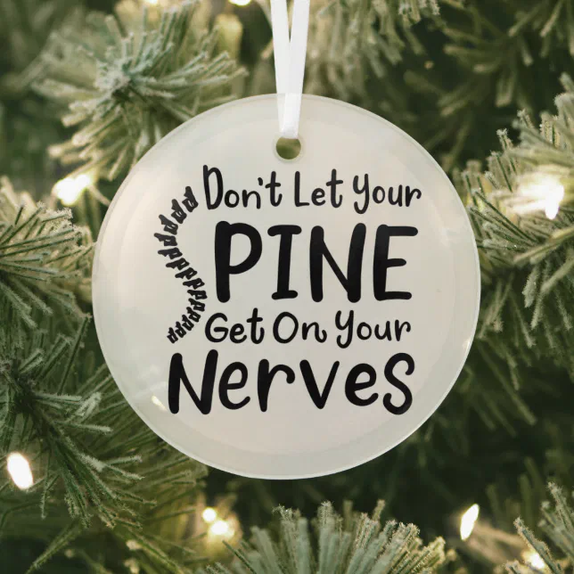 Chiropractic Spine on Nerves Chiropractor Holiday Glass Ornament Zazzle
