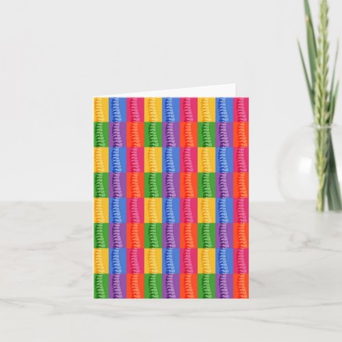 Chiropractic Spine Pop Art Note Cards