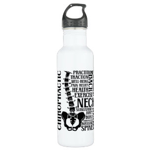 Chiropractic Spine Therapist Chiro Chiropractor Stainless Steel Water Bottle