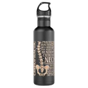 Chiropractic Spine Therapist Chiropractor Chiro Stainless Steel Water Bottle