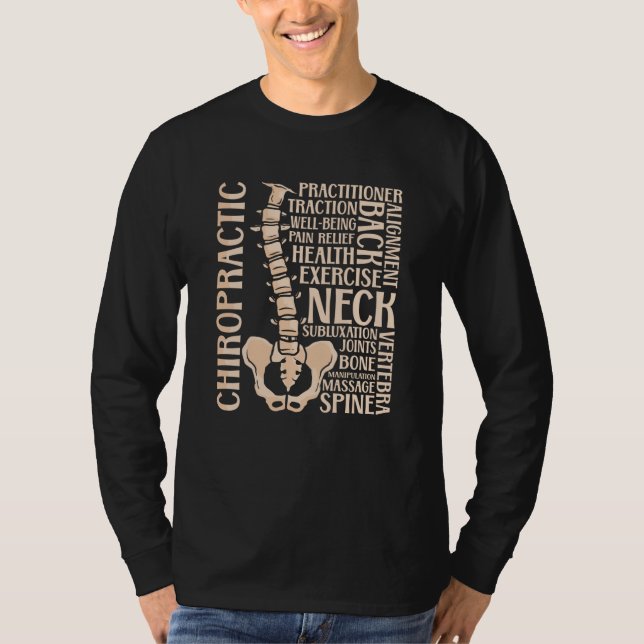 Chiropractic Spine Therapist Chiropractor Chiro T-Shirt (Front)