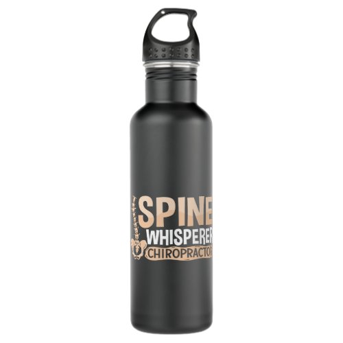 Chiropractic Spine Whisperer Chiropractor Chiro Stainless Steel Water Bottle