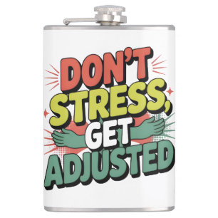 Chiropractic Stress Relief Back Adjustment Gift Flask