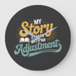 Chiropractic Student Motivation Spine Quote Large Clock
