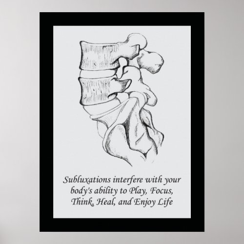Chiropractic Subluxation Quote Poster