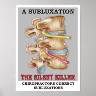 Chiropractic Subluxation Silent Killer Poster