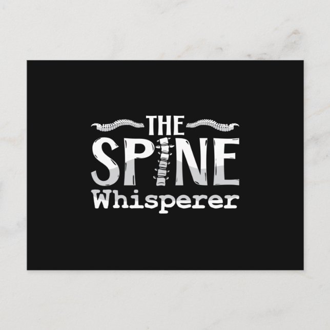 Chiropractic The Spine Whisperer Chiropractor Postcard (Front)