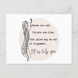 Chiropractic Valentine's Day, Chiropractic, Chiro Postcard