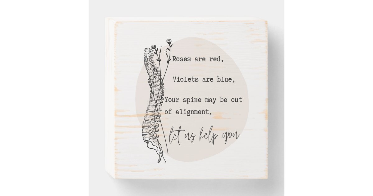 Chiropractic Valentine #39 s Day Wooden Box Sign Zazzle